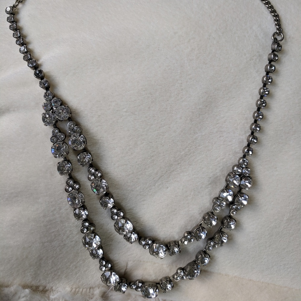 Sorrelli clear bridal dangle necklace